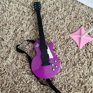 guitar and microphone set
